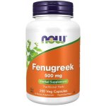 Now Foods Fenugreek Pískavice řecké seno 500 mg x 250 rostlinných kapslí – Hledejceny.cz