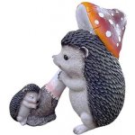 Prodex Ježek s mládětem a houbou, 21 cm, polyston PRODEX LG085C – Zboží Dáma