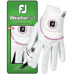 FootJoy WeatherSof Womens Golf Glove bílo/růžová levá ML – Sleviste.cz