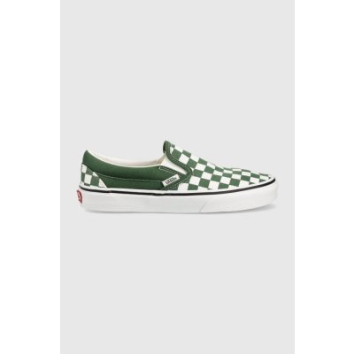 Vans Classic slip on Color Theory Checkerboard/Green – Sleviste.cz
