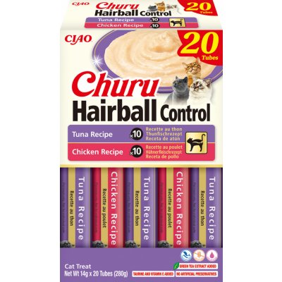 Churu Cat Hairball Tuna & Chicken 20 x 14 g – Zbozi.Blesk.cz