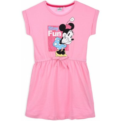 Dívčí šaty DISNEY MINNIE STAY FUN růžové – Sleviste.cz