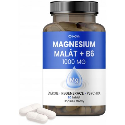 MOVit Magnesium Malát 1000 mg + B6 90 tablet – Zboží Dáma