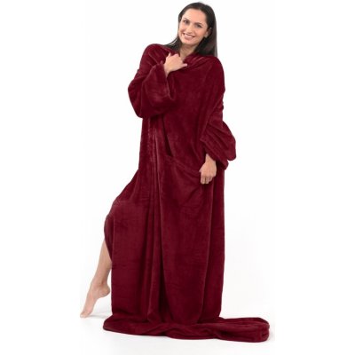 DecoKing Lazy tmavě červená 150 x 180 cm – Zboží Dáma