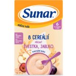 Sunar mléčná kaše 8 cereálií švestka jablko 210 g – Zboží Dáma