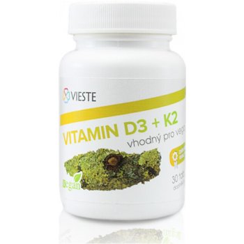 Vieste Vitamin D3+ K2 30 tablet