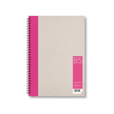 BOBO Zápisník B5, čistý, růžový, 50 listů – Zboží Dáma