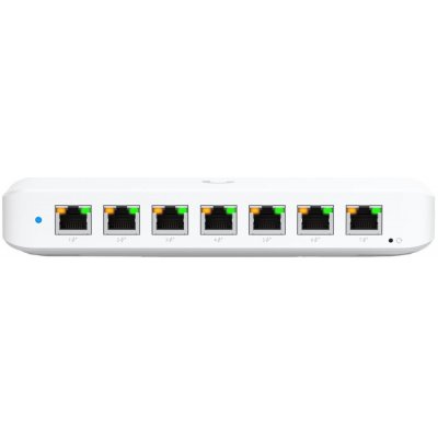 Ubiquiti Switch L2 UniFi USW-Ultra, 8-Port Gigabit, 7x PoE+-out, 1x PoE++ in, PoE budget 42W, bez AC adaptéru – Zboží Živě