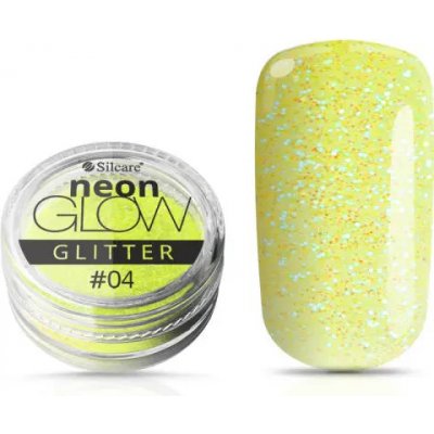 Silcare Ozdobný prášek Neon Glow Glitter 04 Yellow 3 g