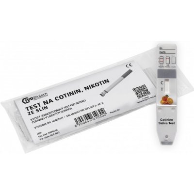 IVD Biotech Drogový test COT nikotin, kotinin ze slin 1 ks – Zboží Mobilmania