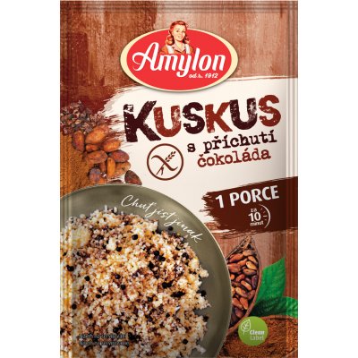 Amylon bez lepku Kuskus s příchutí čokoláda 75 g – Hledejceny.cz