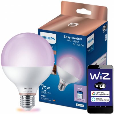 Philips Smart G95 E27 11W chytrá LED žárovka 1055 lm 2200 - 6500 k stmívatelná – Zboží Mobilmania
