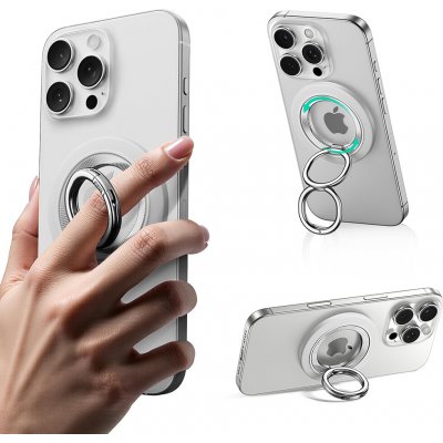 ESR - Stojánek na telefon 2K6180261 - magnetický, 360°, 5,2 mm ultratenký, s univerzálním kroužkem HaloLock - bílý – Zboží Živě