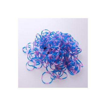 Loom bands Gumičky pro pletení náramků 200 ks modro fialová