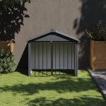 vidaXL Psí bouda se střechou černá 117 x 103 x 102 cm pozinkovaná ocel 9799.172346 – Hledejceny.cz