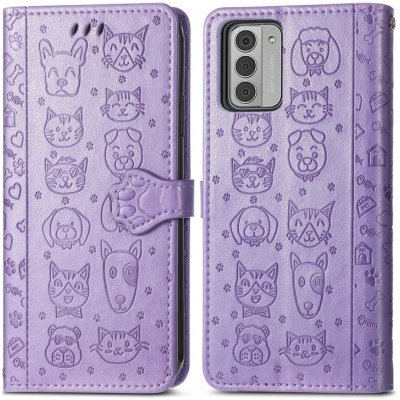 VSECHNONAMOBIL 66540 ART Peněženkový kryt Nokia G42 5G ANIMALS fialový – Zboží Živě