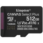 Kingston Canvas Select Plus Micro SDXC 512GB SDCS3/512GBSP – Zboží Živě
