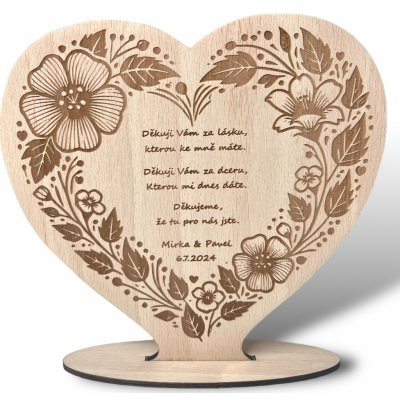 Dřevěné přání MILION - 60 let – Zboží Dáma