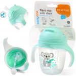 BabyOno nekapající hrneček se zatíženým brčkem 240 ml mátová – Zboží Dáma