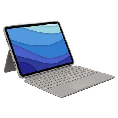 Logitech Combo Touch ochranný kryt s klávesnicí UK pro Apple iPad Pro 11" 1. 2. 3. generace 920-010172 písková – Zboží Mobilmania