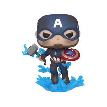 Funko Pop! Marvel Endgame Captain America with Broken Shield and Mjolnir 9 cm