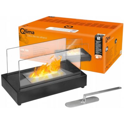 Qlima Volně stojící biokrb 35 x 18 x 20 cm černý – Zbozi.Blesk.cz