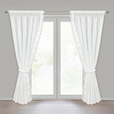 EUROFIRANY ZÁCLONA NA PÁSCE LETI, SADA 2 KS 140X270 CM KVĚTY – Hledejceny.cz