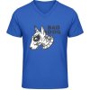 Pánské Tričko Soft-Style V Triko Gildan Design Bad-Dog Royal Blue
