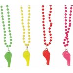 GUIRCA Retro neonové náhrdelníky s píšťalkou 80.léta disco 4 ks – Zboží Mobilmania