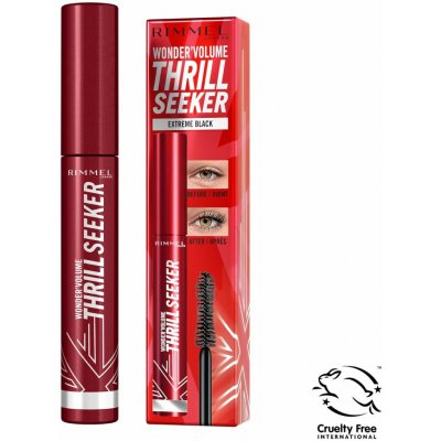 Rimmel WonderVolume Thrill Seeker řasenka pro objem a natočení řas Extreme Black 8 ml – Sleviste.cz