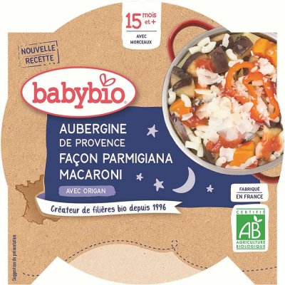 Babybio lilek na způsob Parmigiana s makarony 260 g – Zboží Mobilmania