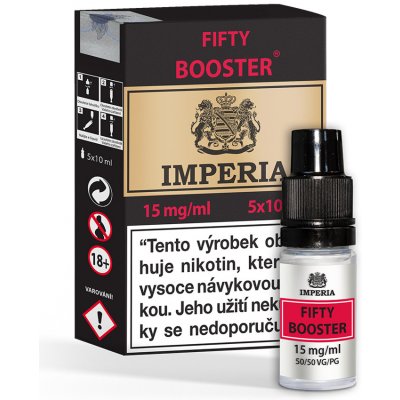 Boudoir Samadhi s.r.o. IMPERIA Fifty Booster PG50/VG50 15mg 5x10ml – Hledejceny.cz