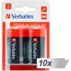 Baterie primární Verbatim Alkaline D 20ks 49923