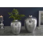 Vázy - Oriental, 2 ks stříbrná menší