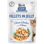 Brit Care Cat Pouch Fillets in Jelly Choice Chicken with Cheese 85 g – Zboží Mobilmania