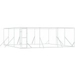 vidaXL Venkovní psí kotec stříbrný 600 x 600 x 200 cm – Sleviste.cz