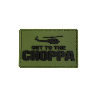 ARMED PATCHES PVC nášivka Get to the Choppa, zelená – Zboží Dáma