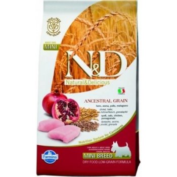 N&D Pumpkin Dog Adult Mini Grain Free Chicken & Pomegranat 7 kg