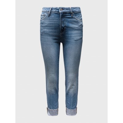 Džíny mid rise universal slim boyfriend jeans modré – Zboží Mobilmania