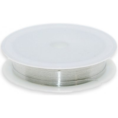 Stříbrný drátek, 0,4mm (cívka 5m)