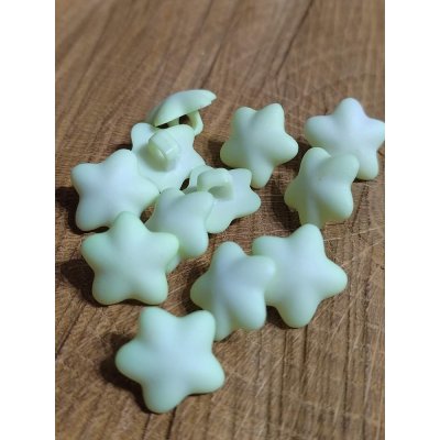 Knoflík ve tvaru hvězdy zelinkavý – Zboží Dáma