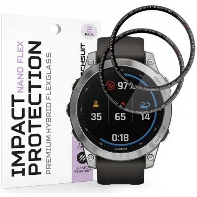 Techsuit Nano Flex (2 ks) na Garmin Fenix 7 černá 174502 – Zboží Živě