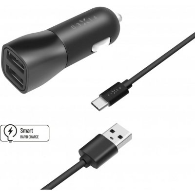 Fixed Autonabíječka 2 x USB-A 15 W černá Autonabíječka – Zbozi.Blesk.cz