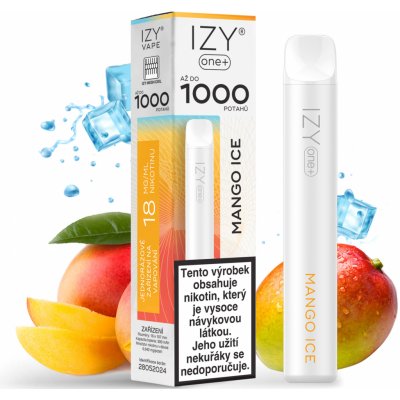 IZY VAPE IZY ONE+ Mango Ice 18 mg 1000 potáhnutí – Sleviste.cz