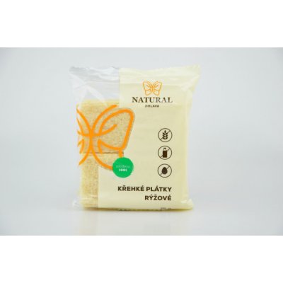 Natural Jihlava Křehké rýžové plátky 75 g – Zboží Mobilmania