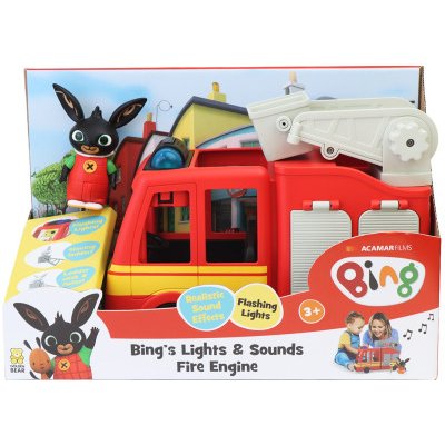 BING - Bingův hasičský vůz - svítí a vydává zvuky