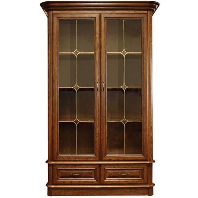 Nábytek z lesa Vitrína DB16 History dub 131 x 206 x 50 cm – Hledejceny.cz