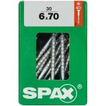 Spax Uni vrut zápust.hlava T-Star+ T30 4CUT část.závit Wirox 6 x 70 mm 30 ks – Hledejceny.cz