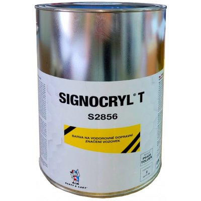 Signocryl S2856 barva na vodorovné dopravní značení vozovek, 0100 bílá, 4 l