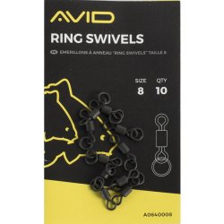 Avid Carp Outline Ring Swivels vel.8